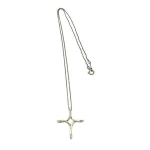 TIFFANY&Co. Tiffany Vintage Infinity Cross Necklace, Sterling Silver 925, Acc...